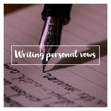 writing personal vows