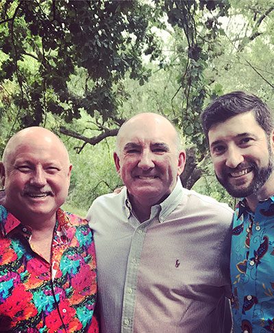 Gay couple with gay celebrant in Victoria