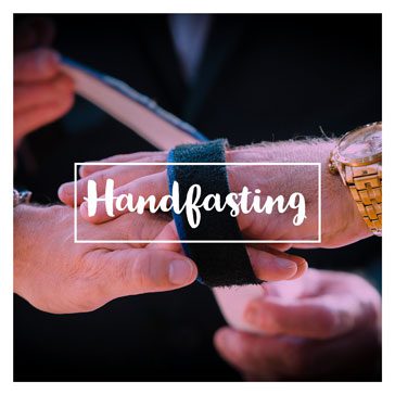 Handfasting wedding ceremony