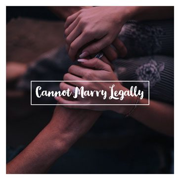 cannot marry legally commitment ceremony